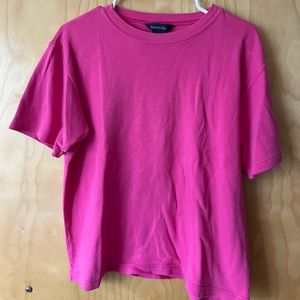 Hot Pink 100% Cotton T-Shirt